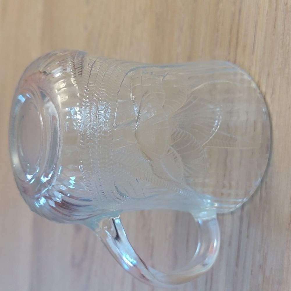 Arcoroc Canterbury Crocus Clear Glass Mugs Set Of 4 10oz EUC - Picture 11 of 14